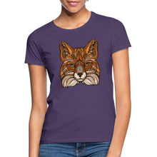 Załaduj obraz do przeglądarki galerii, Frauen T-Shirt - Fuchs - Dunkellila
