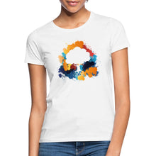 Indlæs billede til gallerivisning Frauen T-Shirt - Bunter Baum - Weiß
