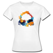Indlæs billede til gallerivisning Frauen T-Shirt - Bunter Baum - Weiß
