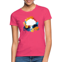 Indlæs billede til gallerivisning Frauen T-Shirt - Bunter Baum - Azalea
