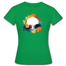 Indlæs billede til gallerivisning Frauen T-Shirt - Bunter Baum - Kelly Green
