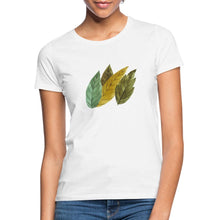 Załaduj obraz do przeglądarki galerii, Frauen T-Shirt - Blätter - Weiß
