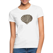 Afbeelding in Gallery-weergave laden, Frauen T-Shirt - Muschel - Weiß
