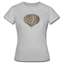 Afbeelding in Gallery-weergave laden, Frauen T-Shirt - Muschel - Grau meliert
