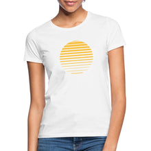 Lataa kuva Galleria-katseluun, Frauen T-Shirt - Sonnenuntergang - Weiß
