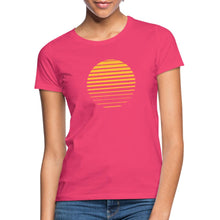 Lataa kuva Galleria-katseluun, Frauen T-Shirt - Sonnenuntergang - Azalea
