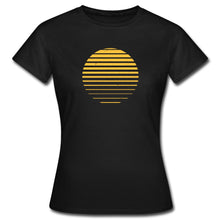 Lataa kuva Galleria-katseluun, Frauen T-Shirt - Sonnenuntergang - Schwarz

