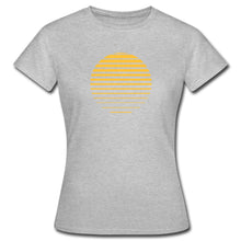 Lataa kuva Galleria-katseluun, Frauen T-Shirt - Sonnenuntergang - Grau meliert
