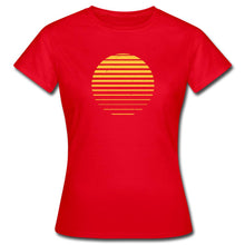 Lataa kuva Galleria-katseluun, Frauen T-Shirt - Sonnenuntergang - Rot
