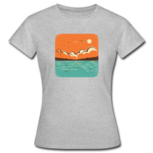 Afbeelding in Gallery-weergave laden, Frauen T-Shirt - Vacation - Grau meliert
