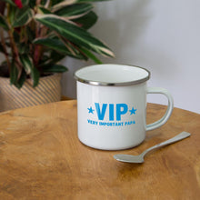 Lataa kuva Galleria-katseluun, Emaille-Tasse - VIP Very Important Person - Weiß
