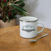 Lataa kuva Galleria-katseluun, Emaille-Tasse - Adventure - Weiß
