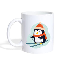 Carica l'immagine nel visualizzatore di Gallery, Tasse - Pinguin mit Skiern, Mütze und Schal - white
