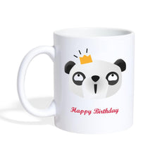 Carica l'immagine nel visualizzatore di Gallery, Panda Tasse - Happy Birthday - white

