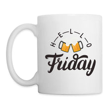 Ladda upp bild till gallerivisning, Tasse - Hello Friday - weiß
