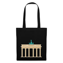 Carregar imagem no visualizador da galeria, Stoffbeutel Berlin mit Brandenburger Tor - Schwarz
