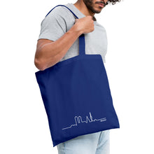 Lataa kuva Galleria-katseluun, Stoffbeutel mit München Silhouette - Royalblau
