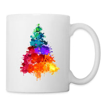 Charger l'image dans la galerie, Weihnachtstasse - bunter Tannenbaum - Weiß
